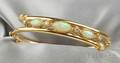 14kt Gold Opal and Diamond Bracelet