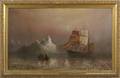 Wesley Elbridge Webber Massachusetts and California 18411914 Foggy Arctic Morning with Ship and Iceberg