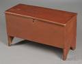Redpainted Poplar Childs Sixboard Chest