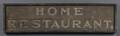 Painted Wood HOME RESTAURANT Sign