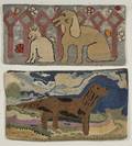 Two Animal Figural Hooked Rugs