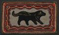 Wool Pictorial Hooked Rug with a Dog
