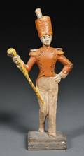 Painted Cast Iron Drum Major Doorstop