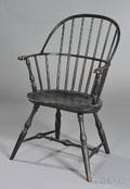 Blackpainted Sackback Windsor Chair