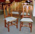 Assembled Set of Four Queen Anne Maple Vaseback Side Chairs