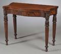 Classical Mahogany Carved and Mahogany Veneer Card Table