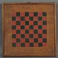 Painted Wooden CheckersOuija Game Board