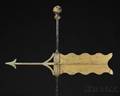 Gilt Sheet Copper Banner Weather Vane