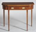 Federal Inlaid Mahogany Card Table with Drawer