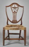 Federal Carved Mahogany Side Chair