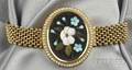 Antique 14kt Gold and Pietra Dura Bracelet
