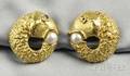 18kt Gold and Cultured Pearl Earclips Francesca Scarcini