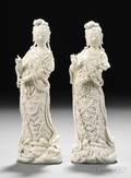 Two Blanc de Chine Figures