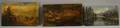 Three Unframed 19th20th Century American School Oil on Board Landscapes