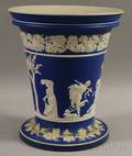 Large Wedgwood Dark Blue Jasper Dip Vase