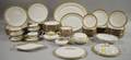 Wm Guerin  Co Limoges Transferdecorated Porcelain Partial Dinner Set