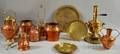 Group of Decorative Copper and Brass Metalware