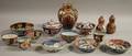 Twelve Pieces of Assorted Imari Porcelain Tableware and a Pair of Double Gourd Vases with Covers