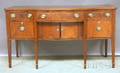 Federal Inlaid Mahogany and Mahogany Veneer Serpentine Sideboard