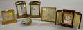 Collection of Brass and Glass Clocks