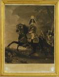 Framed J Singleton Copley Steel Engraving His Royal Highness the Prince Regent