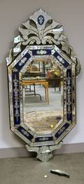 Venetian Etched Glass Mirror