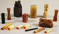 Approximately Fourteen Chinese Wood Bone and Hardstone Seals