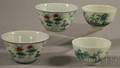 Two Pairs of Chinese Porcelain Teacups