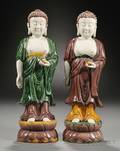 Pair of Sancai Buddha