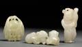Three Jade Carvings and Two Jade Plaques