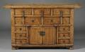 Teak and Elmwood Chest of Drawers