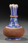 Blue Glazed and Bizanware Vase