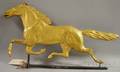 Gilt Molded Copper Running Horse Weather Vane