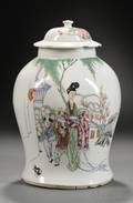 Porcelain Covered Jar