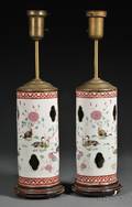 Pair of Porcelain Lamp Stands