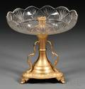 Giltmetal and Cut Glass Centerpiece