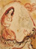 Marc Chagall FrenchRussian 18871985 Two Images from the DESSINS POUR LA BIBLE