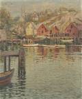 Attributed to John K Thurston American 18651955 Fishing Shacks