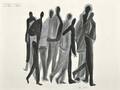 Ben Shahn American 18981969 Walking Figures