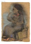 Max Weber American 18811961 Seated Woman in Profile
