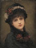Emile EismanSemenowsky Polish 18571911 Portrait of a Woman in Black