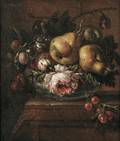 School of Jakob Bogdani Hungarian 16601724 Still Life with Fruit and Flowers