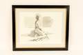 Ink Wash Figural Female Nude Signed