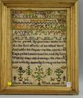 Framed Needlework Sampler