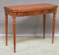 Federal Inlaid Cherry Swellfront Card Table