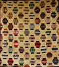 Early 20th Century Applique JapaneseChinese Lantern Pattern Quilt