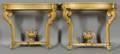 Pair of Goldpainted Console Table Bases