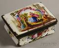 Small French Enamel Lidded Box