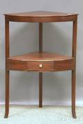 Federal Mahogany Quarterround Corner Washstand
