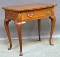 Edwardian Inlaid Mahogany Swellfront Side Table